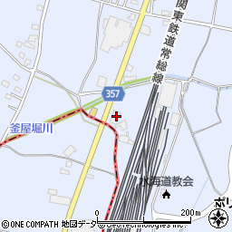 茨城県常総市水海道高野町348周辺の地図