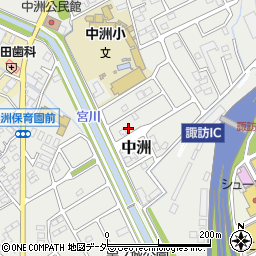 長野県諏訪市中洲2388周辺の地図