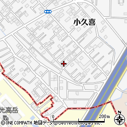 埼玉県白岡市小久喜256-1周辺の地図