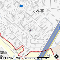 埼玉県白岡市小久喜256周辺の地図