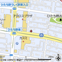 筑波銀行ひたち野うしく支店 ＡＴＭ周辺の地図