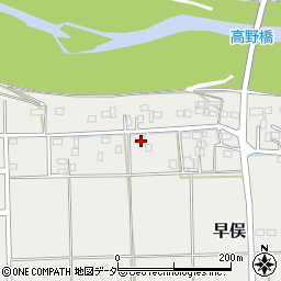 埼玉県東松山市早俣48周辺の地図