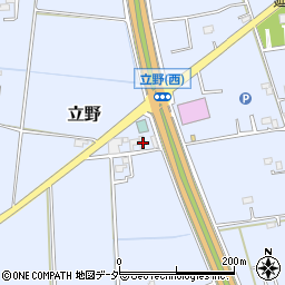 埼玉県春日部市立野623周辺の地図