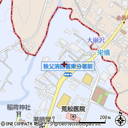 秩父消防署東分署周辺の地図