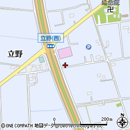 埼玉県春日部市立野289周辺の地図