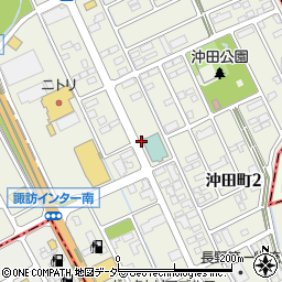 長野県諏訪市沖田町周辺の地図