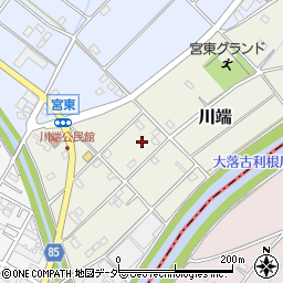 埼玉県南埼玉郡宮代町川端674周辺の地図