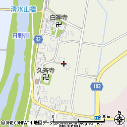 福井県福井市三尾野町周辺の地図