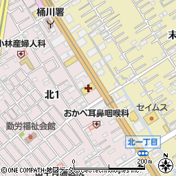 日産プリンス埼玉桶川店周辺の地図