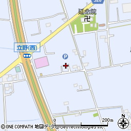 埼玉県春日部市立野299周辺の地図