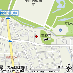 埼玉県東松山市高坂周辺の地図