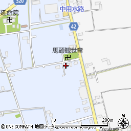 埼玉県春日部市立野84周辺の地図