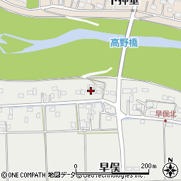 埼玉県東松山市早俣552周辺の地図
