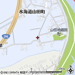茨城県常総市水海道山田町891周辺の地図