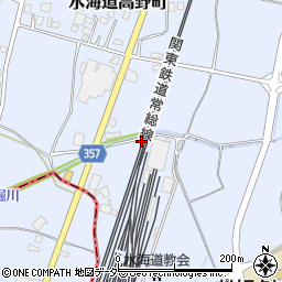 茨城県常総市水海道高野町381周辺の地図