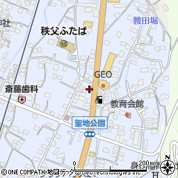 秩父中宮地郵便局周辺の地図