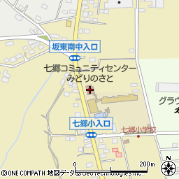 七郷コミュニティセンターみどりのさと周辺の地図