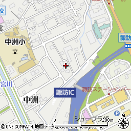 長野県諏訪市中洲2361周辺の地図