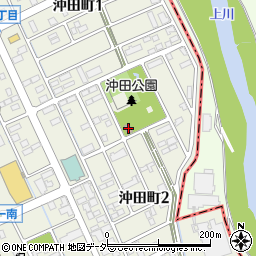 沖田町公民館周辺の地図