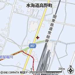 関東鉄道水海道車両基地周辺の地図