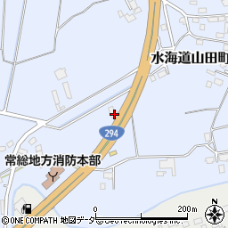茨城県常総市水海道山田町838-1周辺の地図