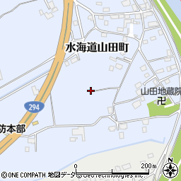 茨城県常総市水海道山田町868周辺の地図