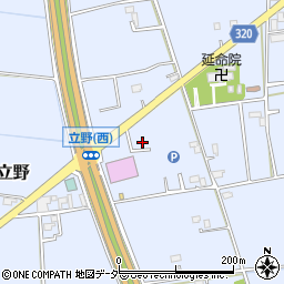 埼玉県春日部市立野315周辺の地図