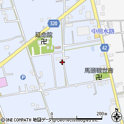 埼玉県春日部市立野442周辺の地図