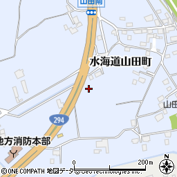 茨城県常総市水海道山田町845周辺の地図