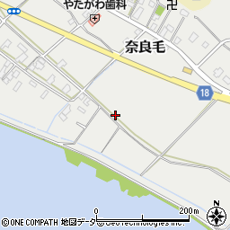 茨城県鹿嶋市奈良毛周辺の地図