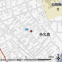 埼玉県白岡市小久喜215-4周辺の地図