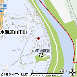 茨城県常総市水海道山田町972周辺の地図