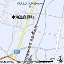 茨城県常総市水海道高野町265-1周辺の地図