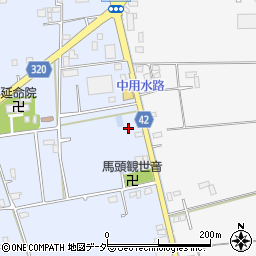 埼玉県春日部市立野498周辺の地図