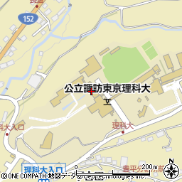 公立諏訪東京理科大学周辺の地図