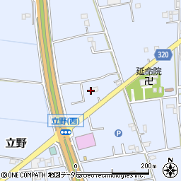 埼玉県春日部市立野476周辺の地図