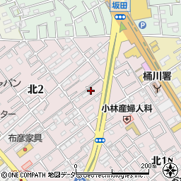 小沢ハイツＢ周辺の地図