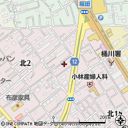 小沢ハイツＢ周辺の地図