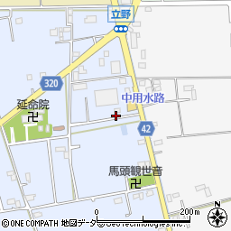 埼玉県春日部市立野507周辺の地図