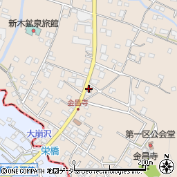秩父高篠郵便局周辺の地図