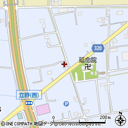 埼玉県春日部市立野469周辺の地図