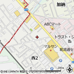 小田鋼機関東工場周辺の地図