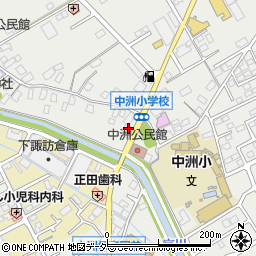 長野県諏訪市中洲3097周辺の地図