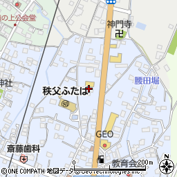 仏壇・墓石のふたきや　秩父店周辺の地図