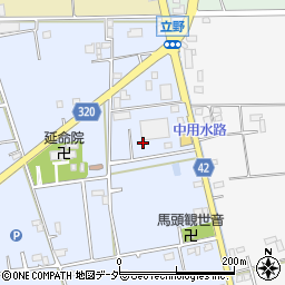 埼玉県春日部市立野398周辺の地図
