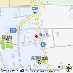 埼玉県春日部市立野501周辺の地図