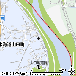 茨城県常総市水海道山田町977-1周辺の地図