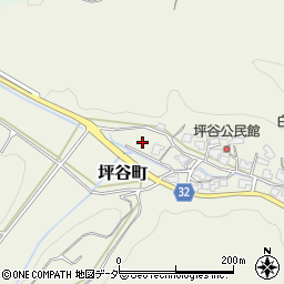 福井県福井市坪谷町周辺の地図