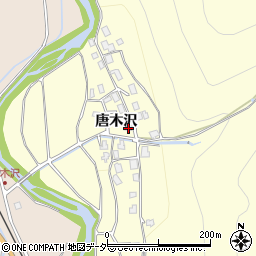 長野県上伊那郡辰野町唐木沢周辺の地図