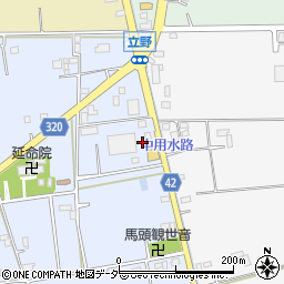 埼玉県春日部市立野503周辺の地図
